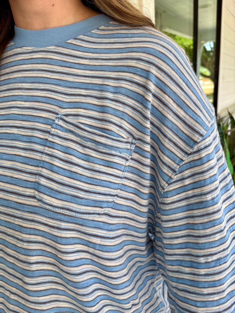 All Love Stripe Pocket Tee