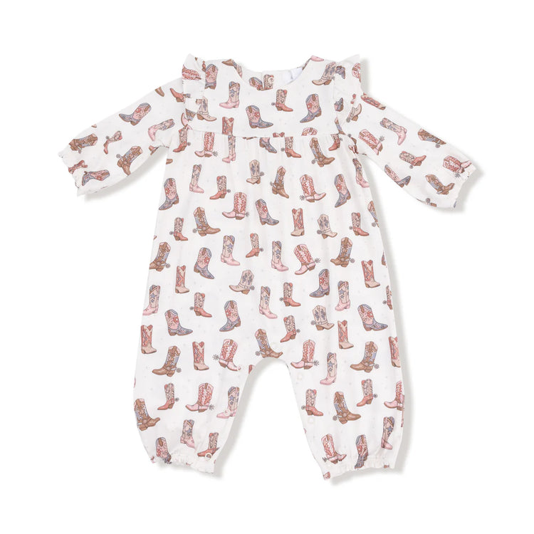 Future Cowgirl Ruffle Sleeve Romper