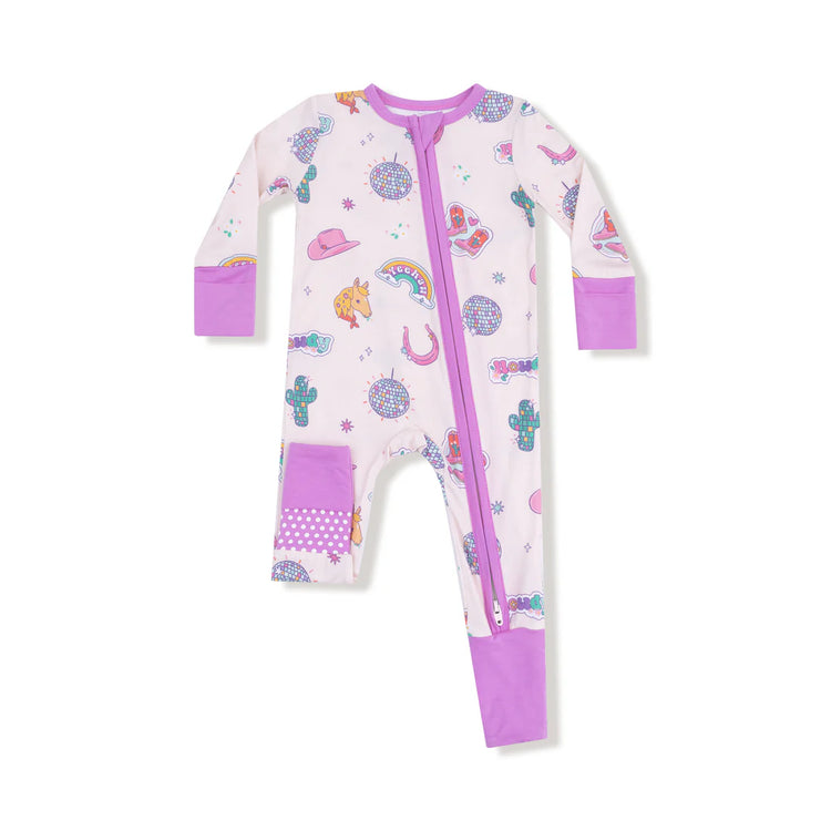 Disco Cowgirl Zipper Romper
