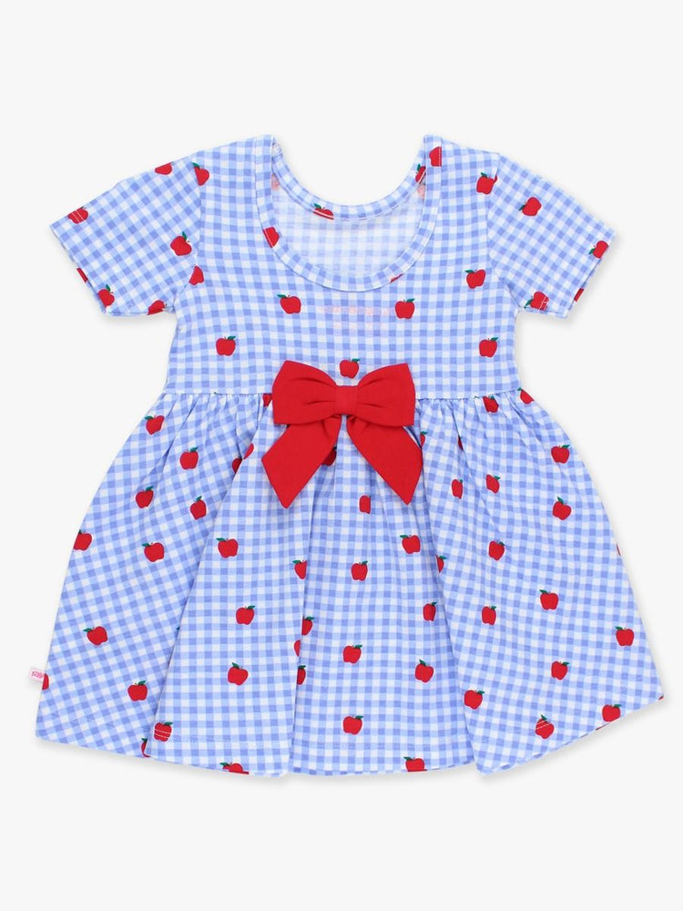 Apple Orchard Gingham S/S Twirl Dress