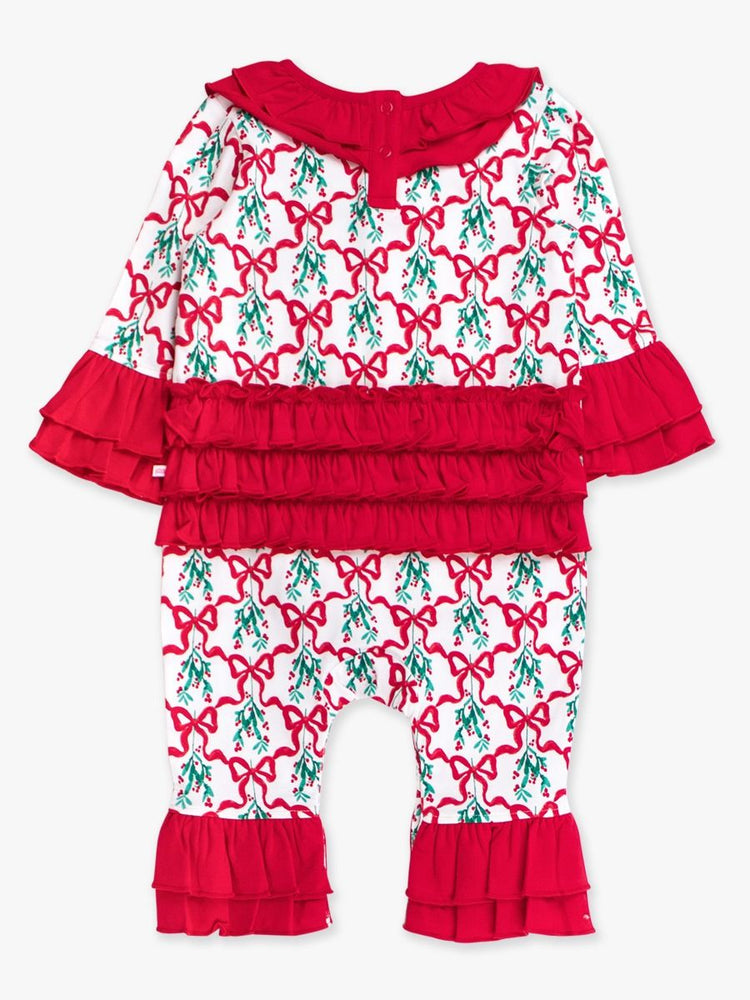 Carol of the Bows LS Ruffle Flare Romper