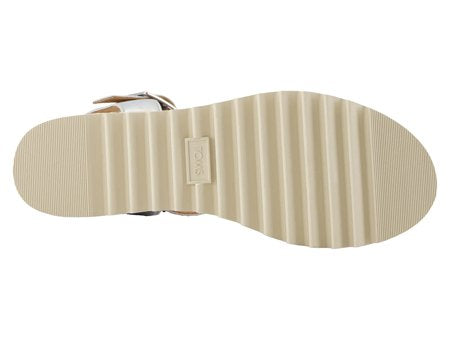 Toms Diana Silver Wedge Sandal