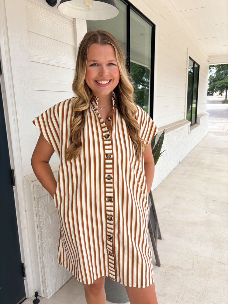 Hook'em Striped Dress