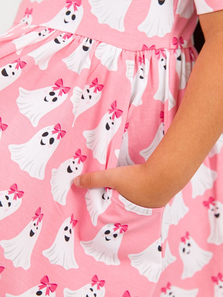 Ghostie Knit SS Twirl Dress