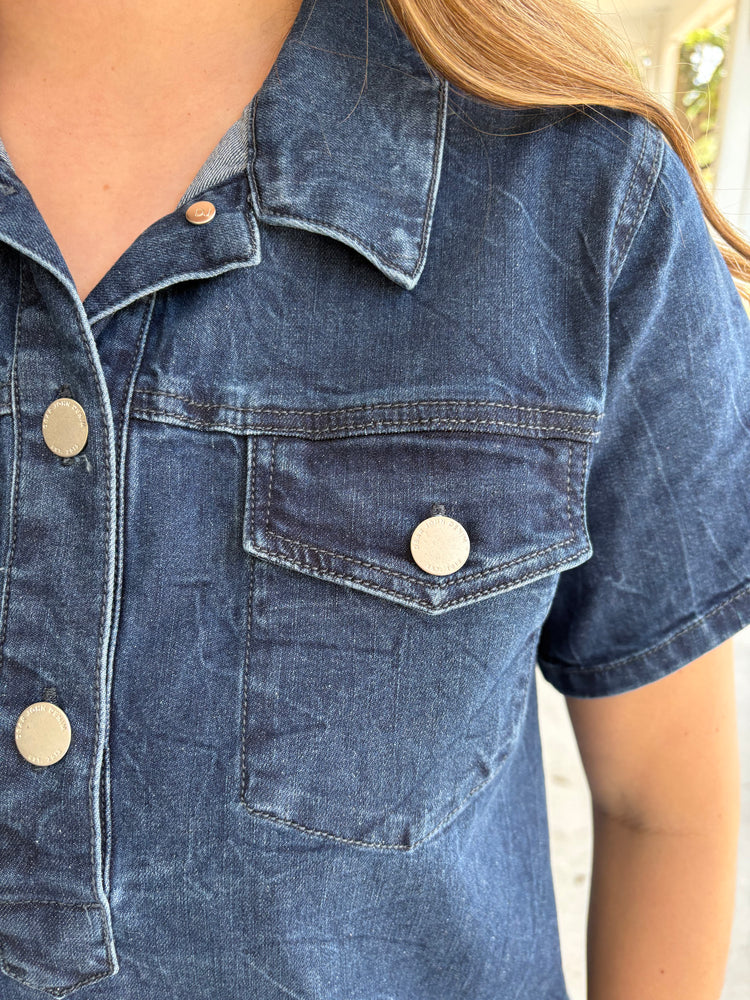 Georgina Mykonos Denim Dress