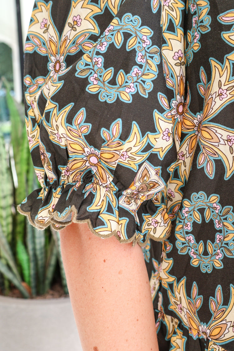 Scottie Luxe Trellis Mini Dress