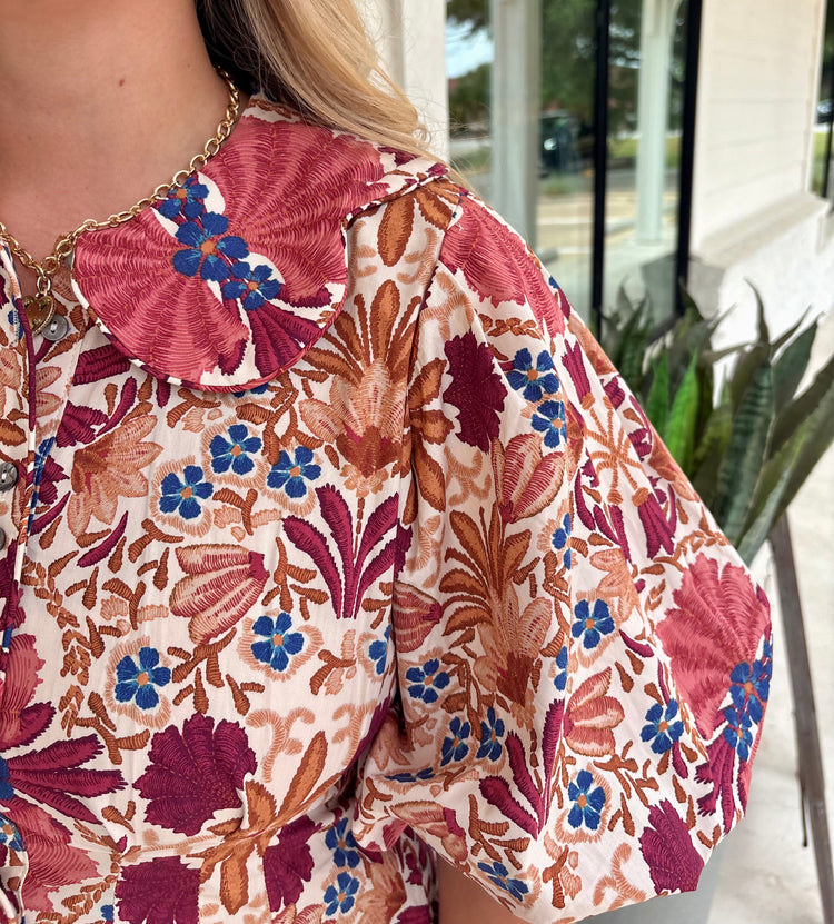 Balcony Brunch Floral Dress