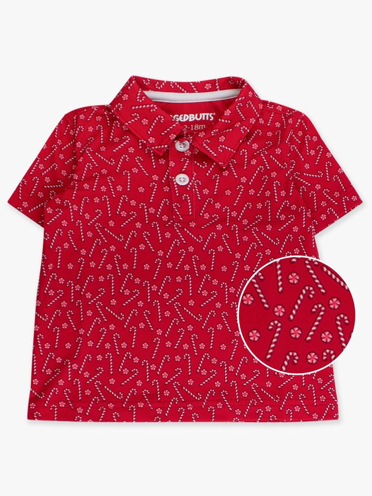 Tiny Candy Canes SS Performance Polo