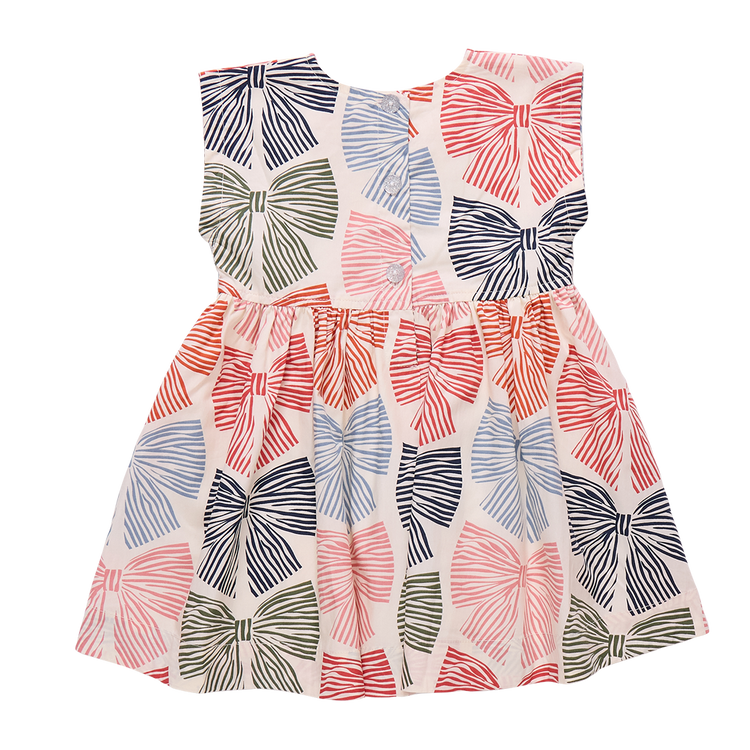 Multi Striped Bows Adaline Dress