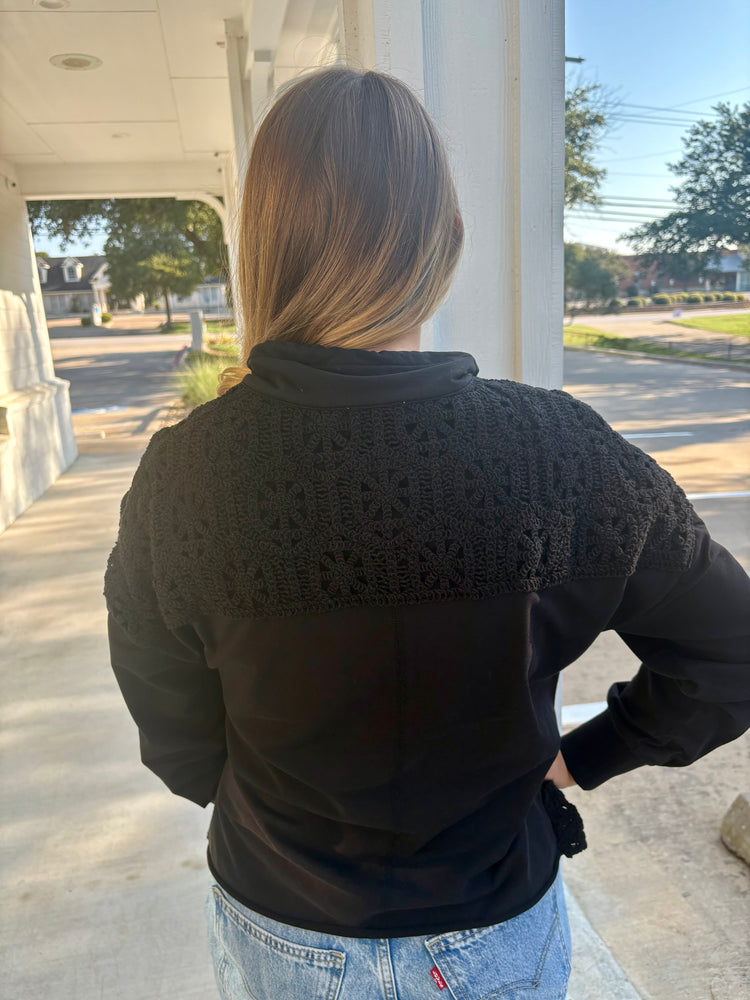 Black Kendri Pullover Top