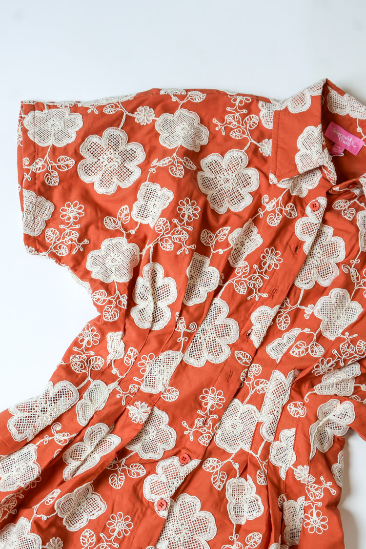 Terracotta Flower Twyla Mini Dress
