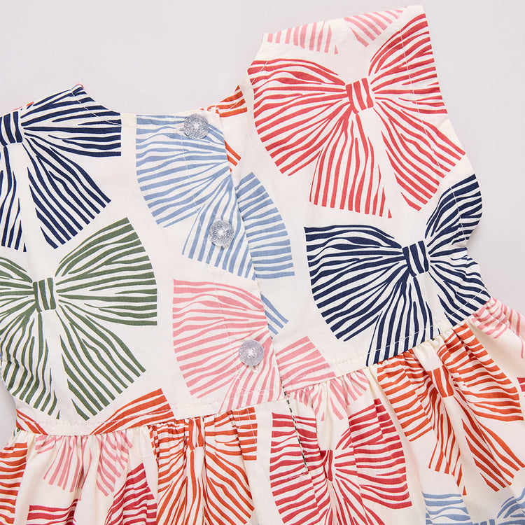 Multi Striped Bows Adaline Dress