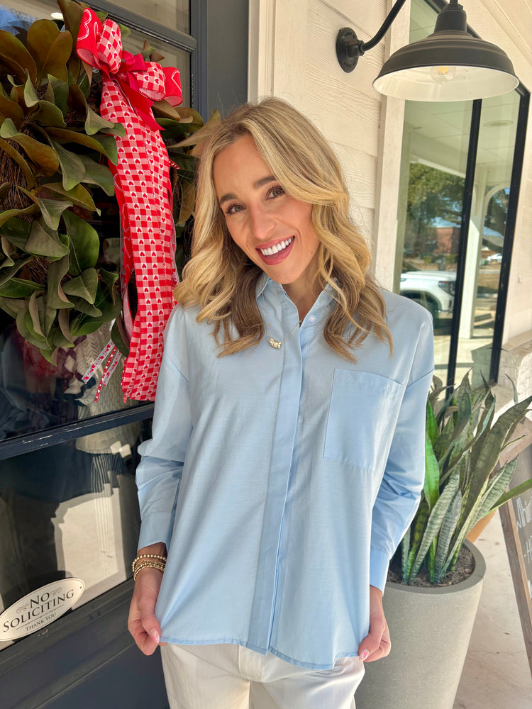 Downtown Ease Pleated Top