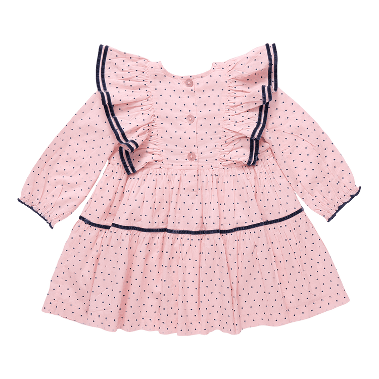 Strawberry Cream Polka Dot Raphaela Dress