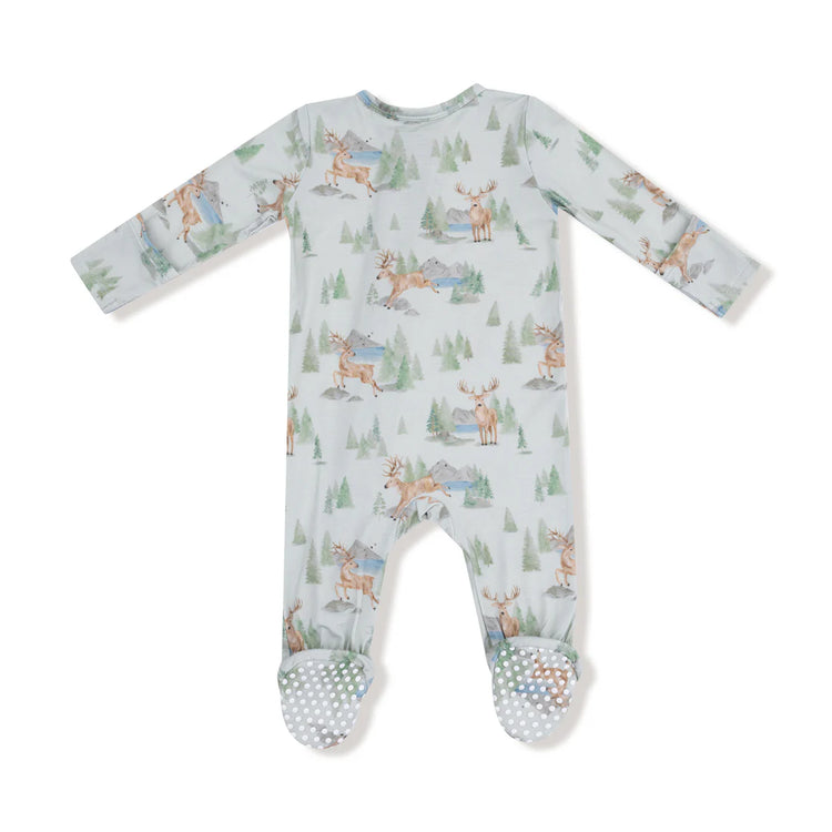 Buck Deer Zipper Footie