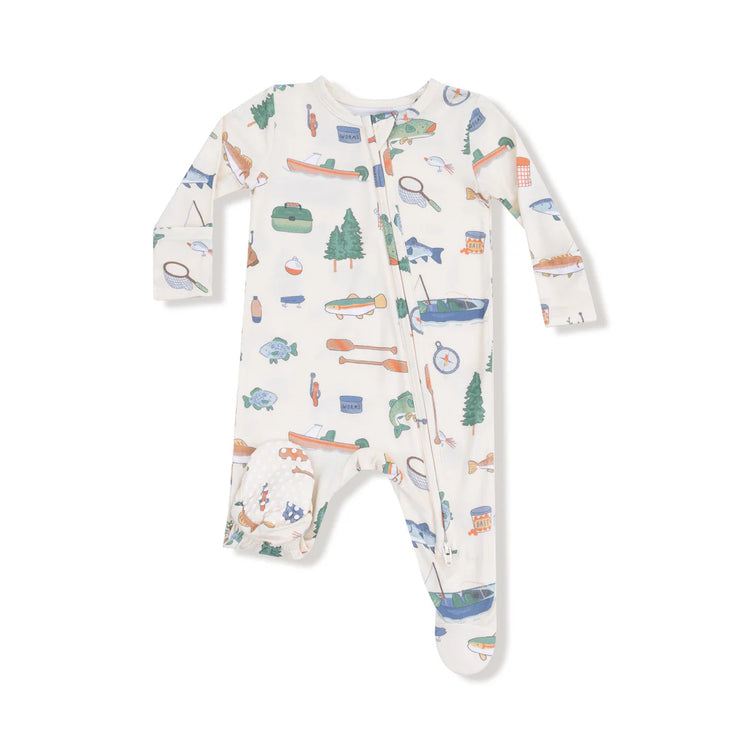 Fishing Things Zipper Footie
