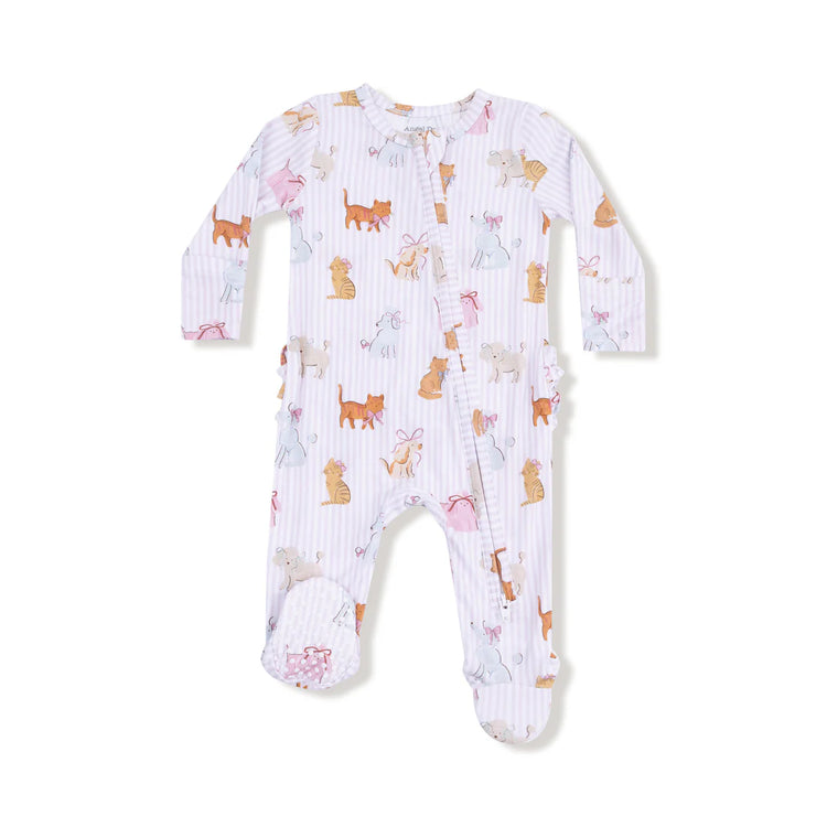 Fancy Pets Zipper Ruffle Back Footie