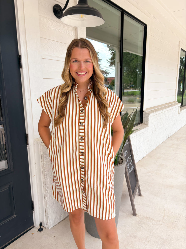 Hook'em Striped Dress