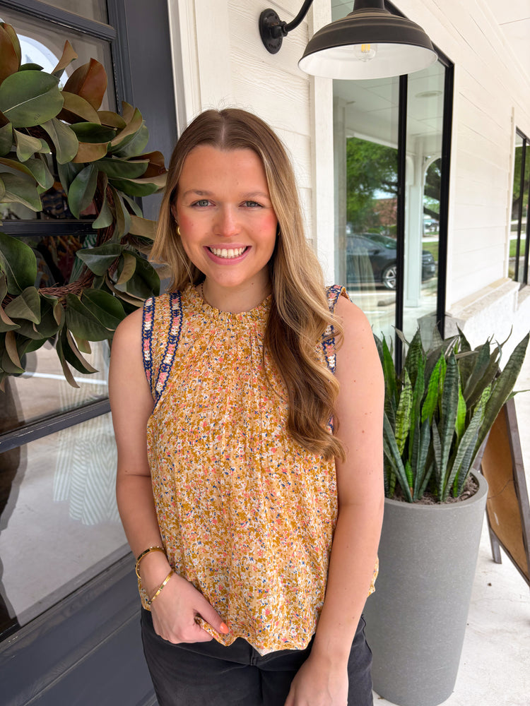 Naya Marigold Ditsy Top