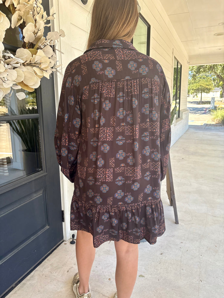 Fall Foliage Mini Dress