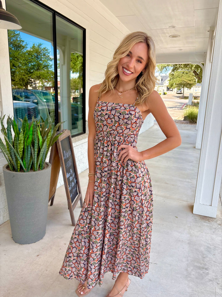 Autumn Pebble Maxi Dress