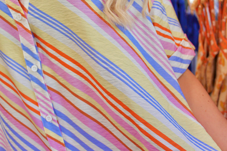 Picnic Plans Striped Midi Dress