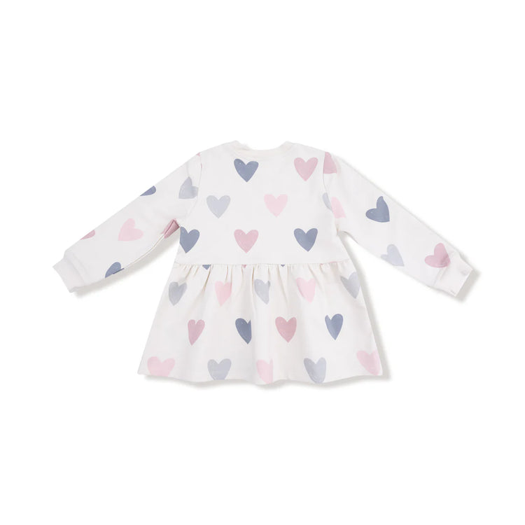 Hearts Drop Waist Dress
