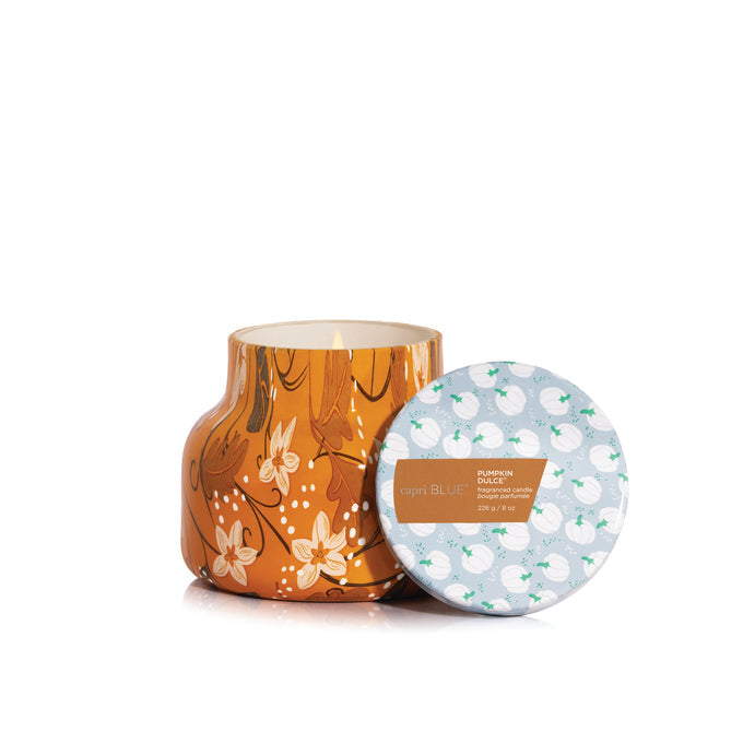 Pumpkin Dulce 8 oz. Holiday Pattern Play Candle