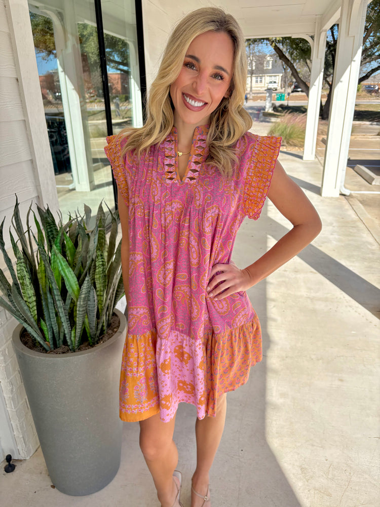 Fancy Seeing You Paisley Dress