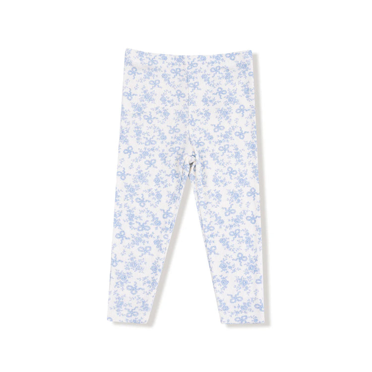 Romi Floral Waffle Pullover Bow Set