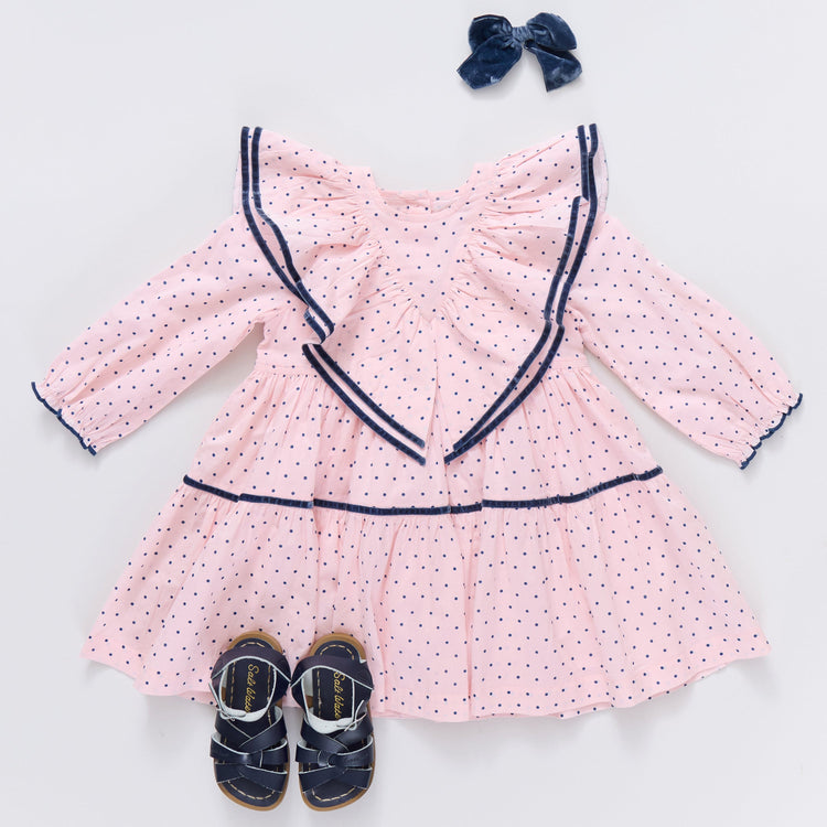 Strawberry Cream Polka Dot Raphaela Dress