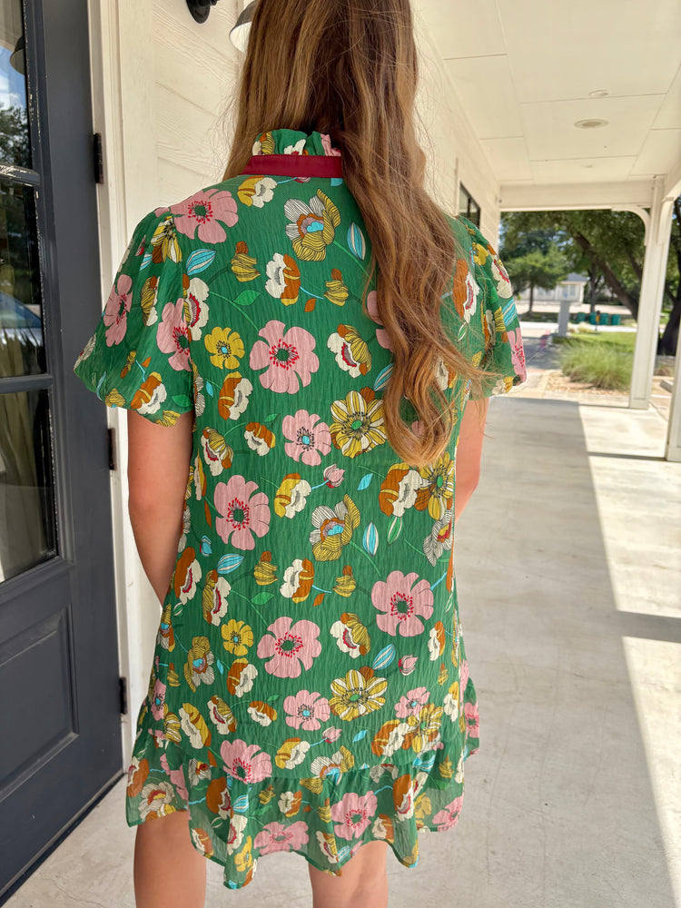 Floral Feeling Puff Sleeve Dress