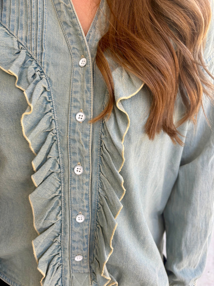 Tattered and Ruffled Top