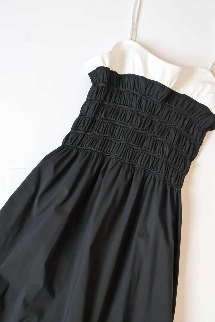 Caught Your Attention Black Midi Dress