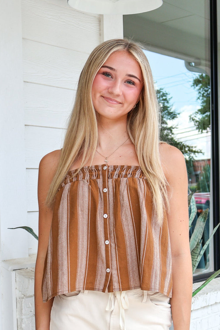 Terra Rose Button Front Cami