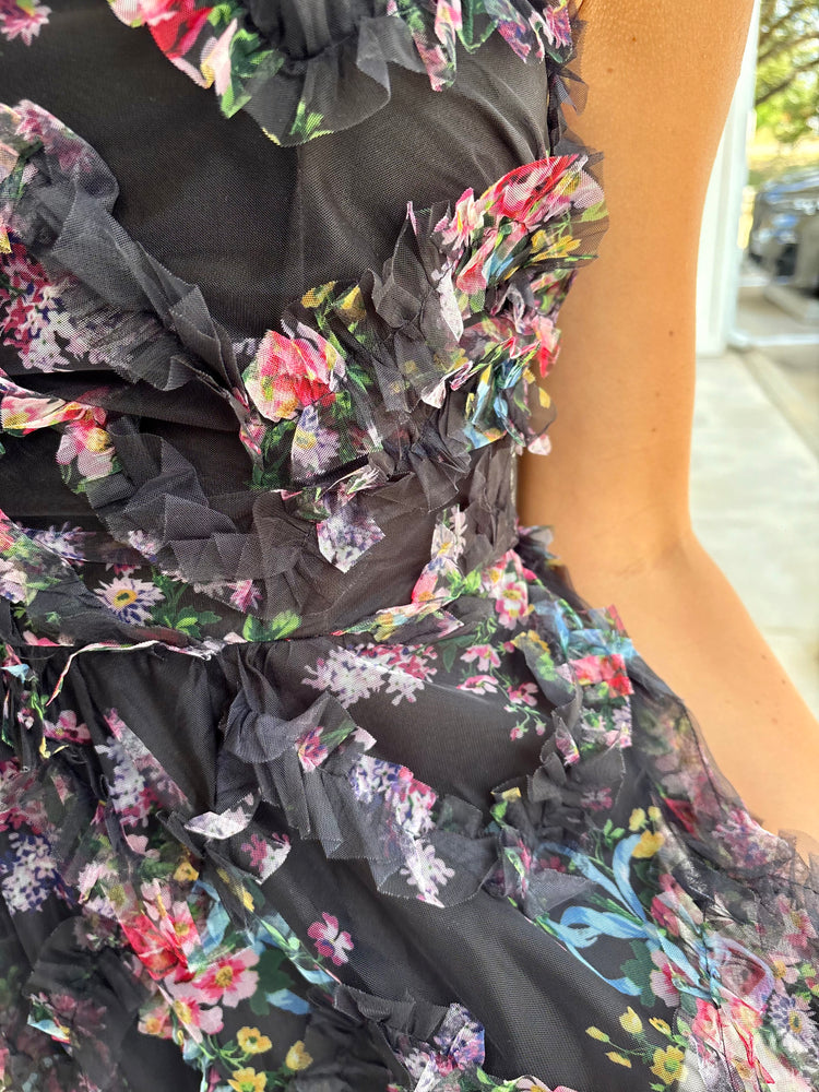Whisper Bloom Tube Maxi Dress