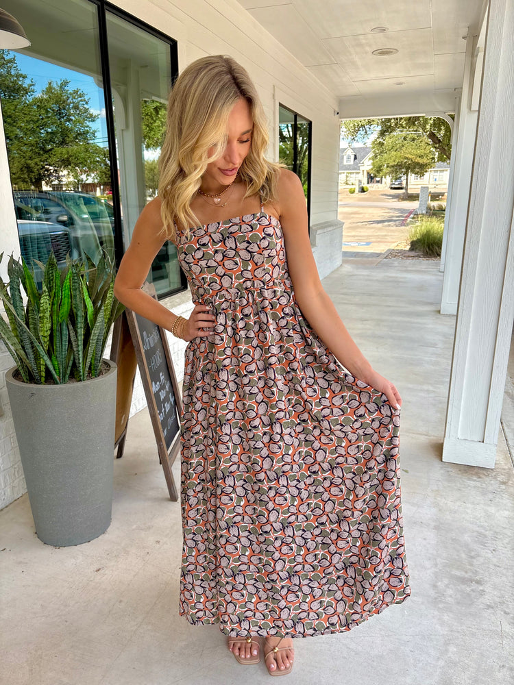 Autumn Pebble Maxi Dress
