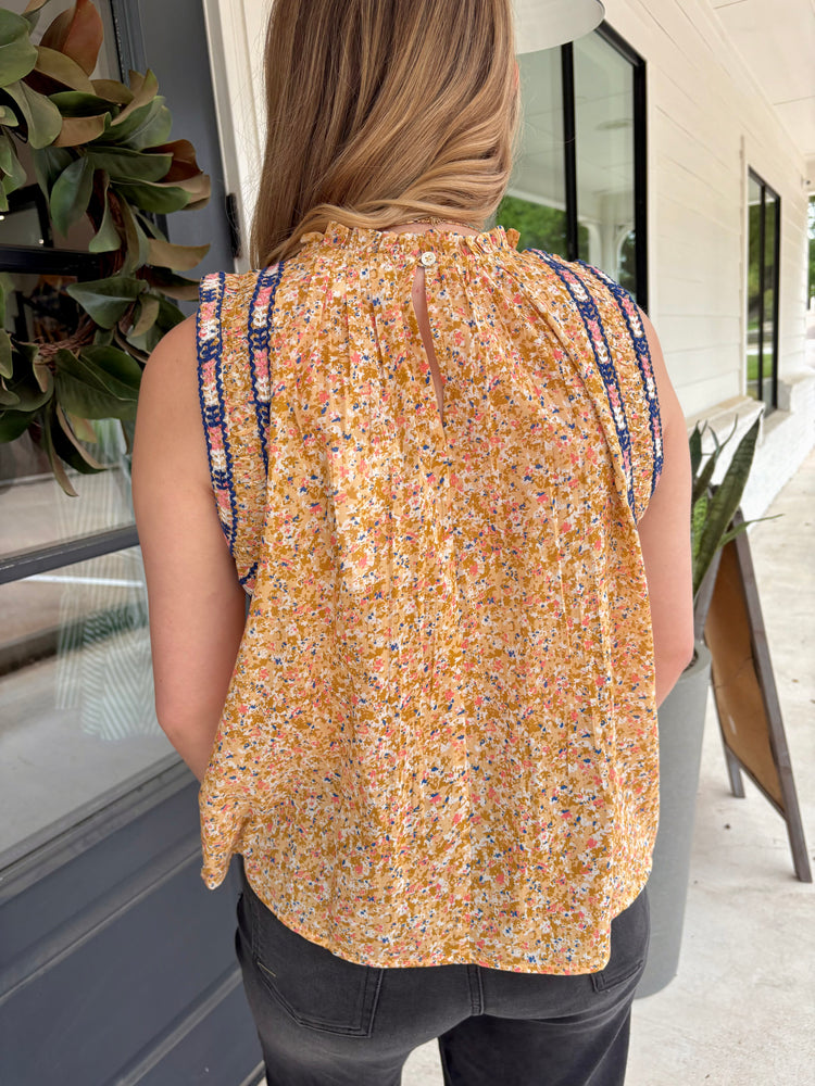 Naya Marigold Ditsy Top