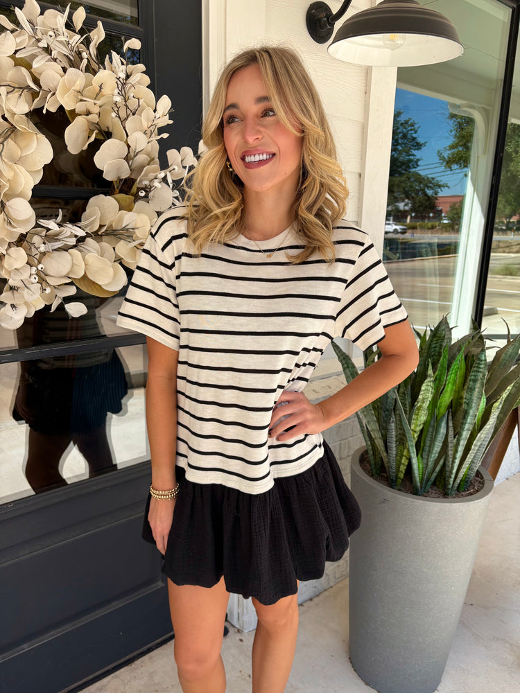 Striped Crush Mini Bubble Dress
