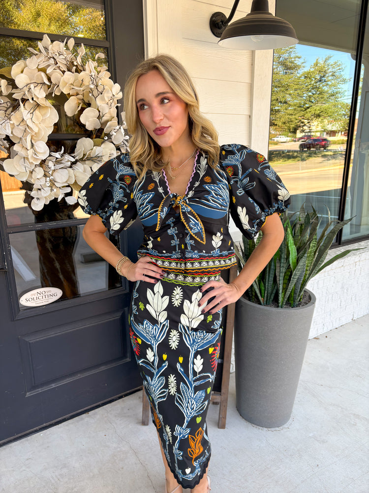 Holiday Garden Tunis Skirt