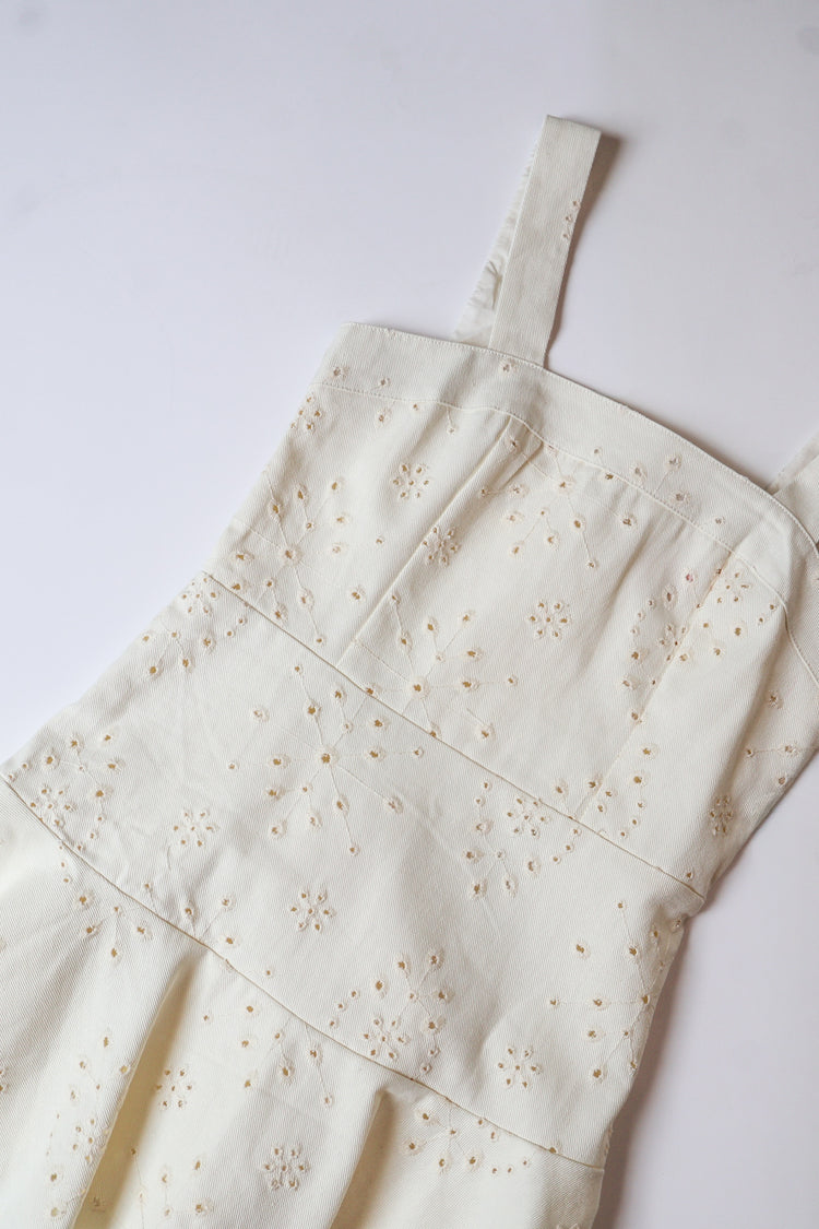 Ivory Eyelet Emily Mini Dress