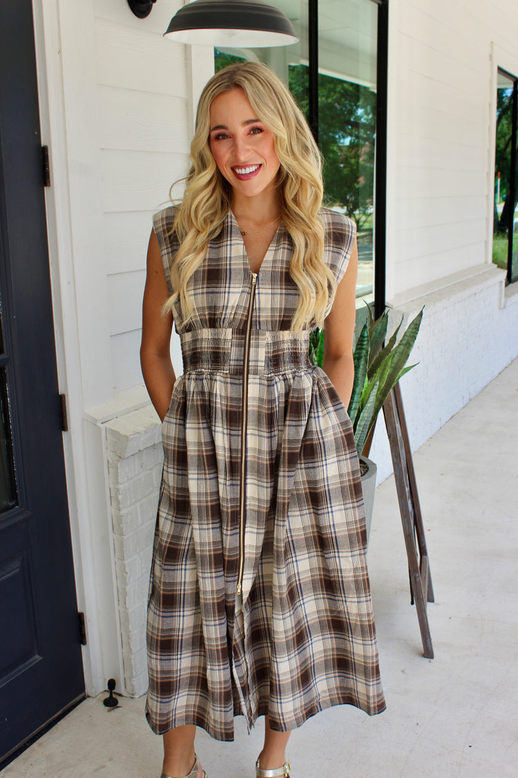 Majorly Stylish Plaid Dress