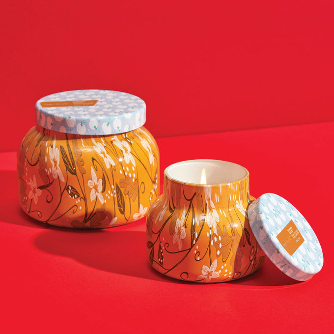 Pumpkin Dulce 8 oz. Holiday Pattern Play Candle