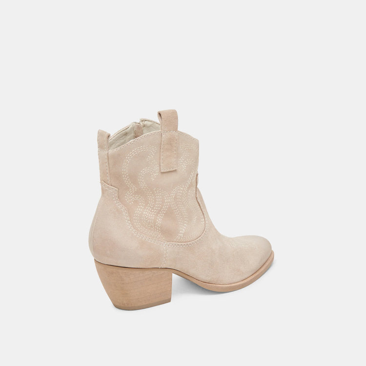 Shania Taupe Suede Booties