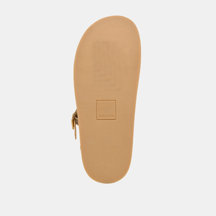 Shenna Gold Distressed Sandal