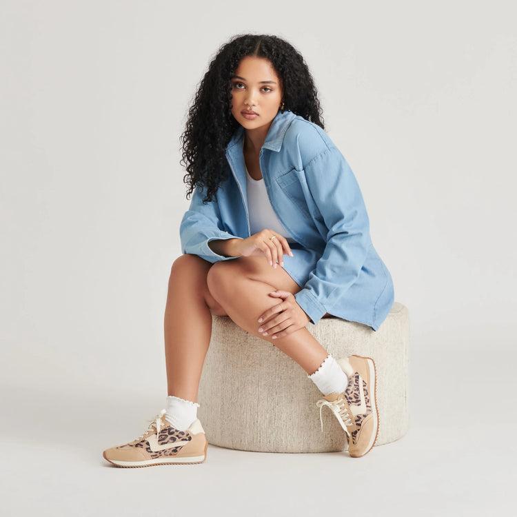 B. Ntcd Lt. Leopard Suede Sneaker