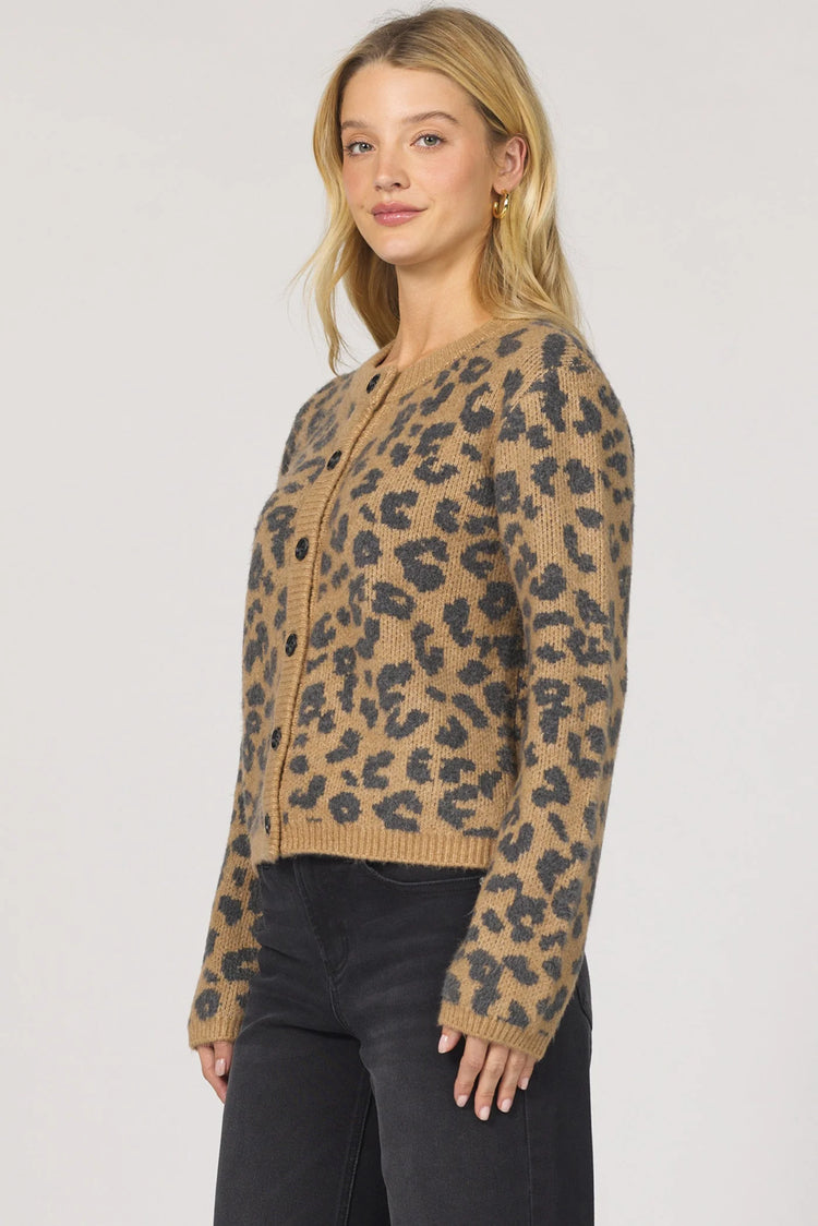 Amina Leopard Cardigan