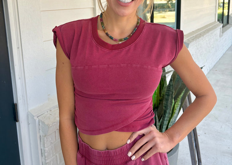 Hot Shot Wrap Top