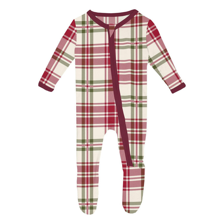 Fireside Plaid Footie