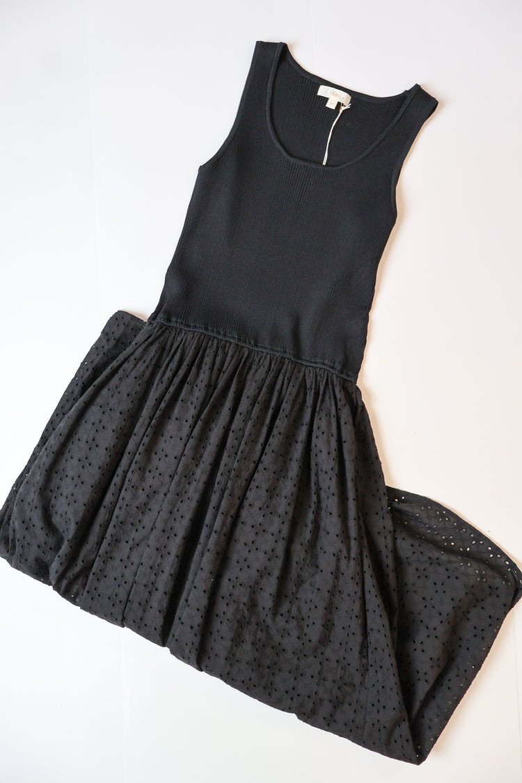 Don't Blink Mixed Media Maxi Dress
